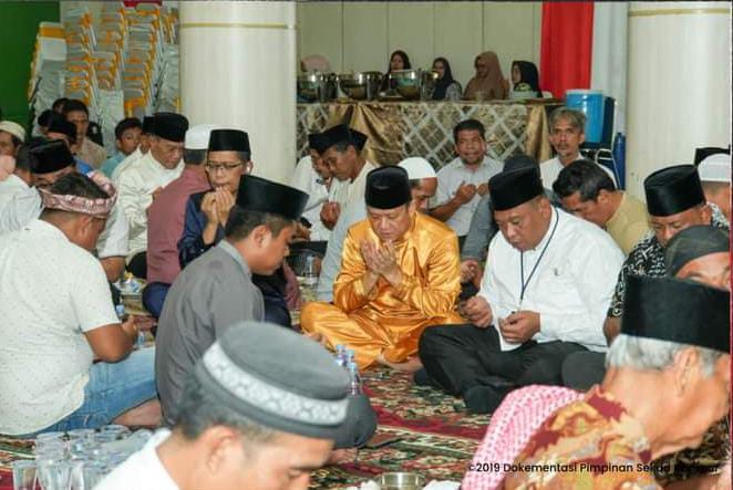 Sambut Ramadhan, Pj Bupati Kampar Makan Dan Do’a Bersama Warga Pandopo