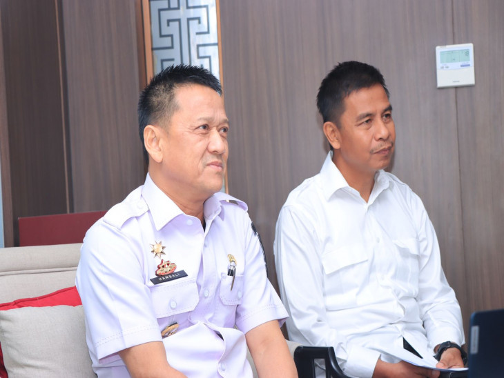 Pj. Bupati Kampar Ikuti Rakor Bersama Mendagri Terkait Pelaksanaan Pilkada 2024
