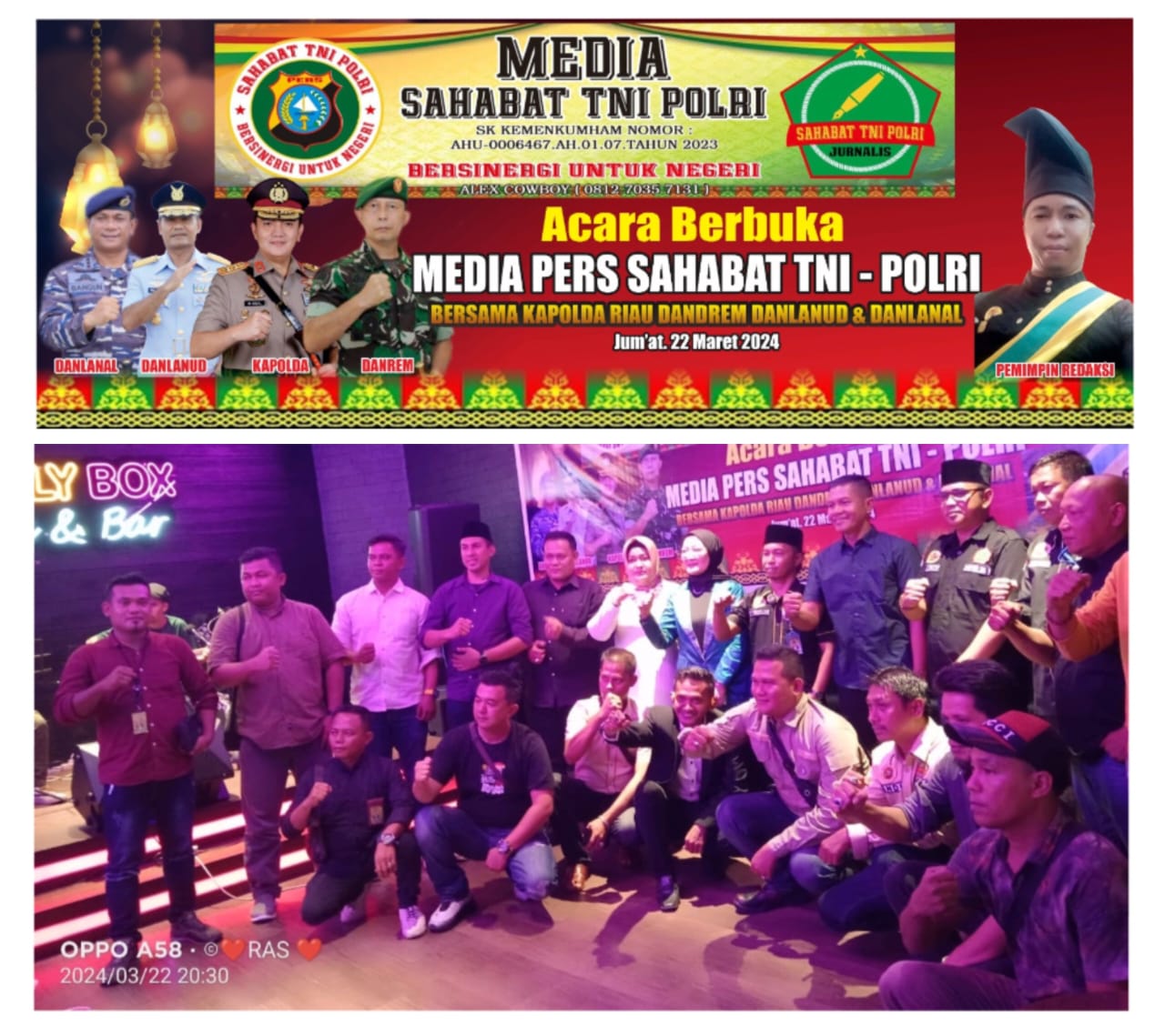 Pimpinan Redaksi Media Online STP Gelar Buka Puasa Bersama sembari Silaturahmi Bersama Pengurusnya dan Insan Pers Serta Instansi Pemerintah, TNI – Polri