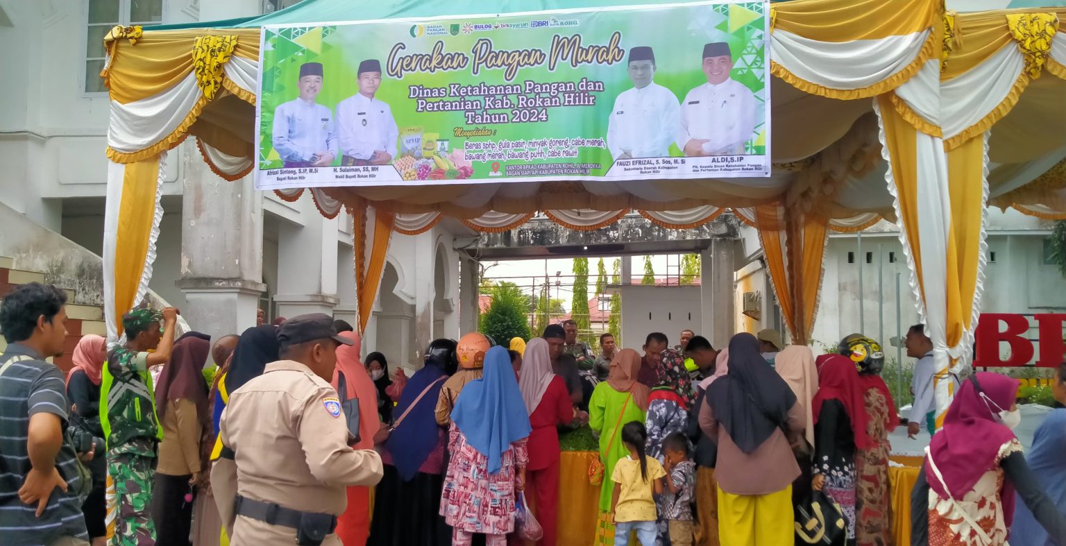 Kurangi Dampak Inflasi, DKPP Rohil Gelar Gerakan Pangan Murah Tahun 2024