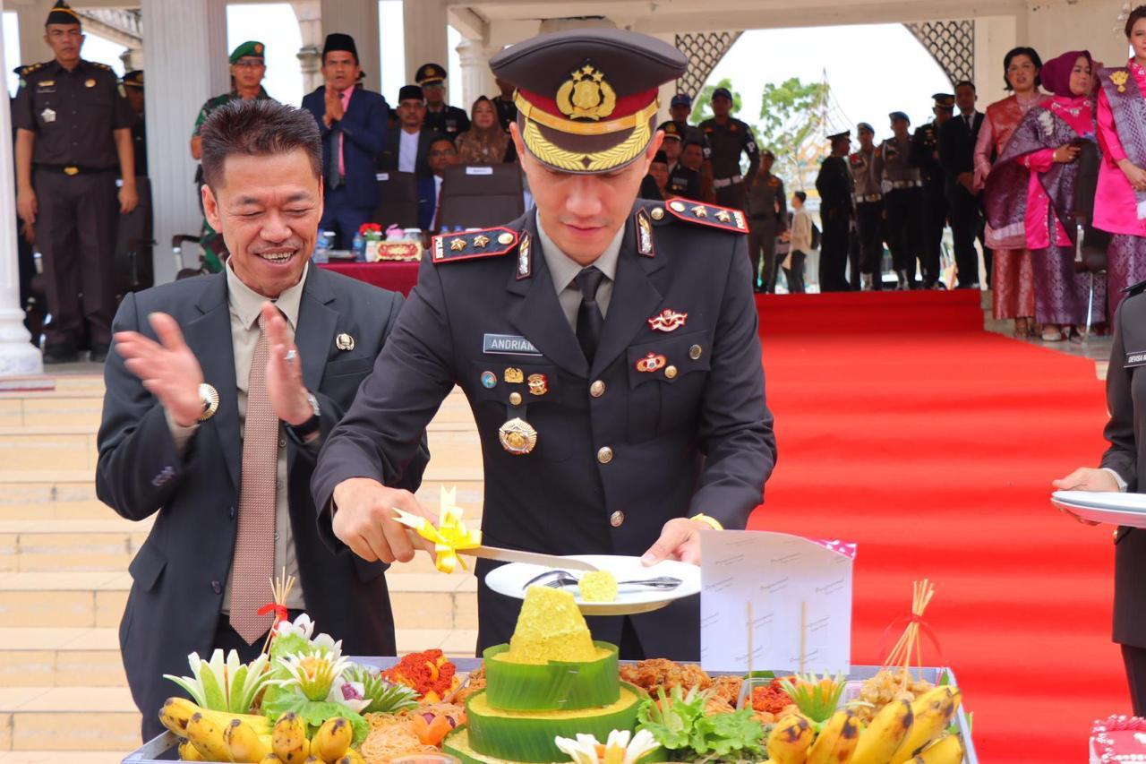 Upacara Peringatan Hari Bhayangkara ke-78 Tahun 2024 Polres Rokan Hilir