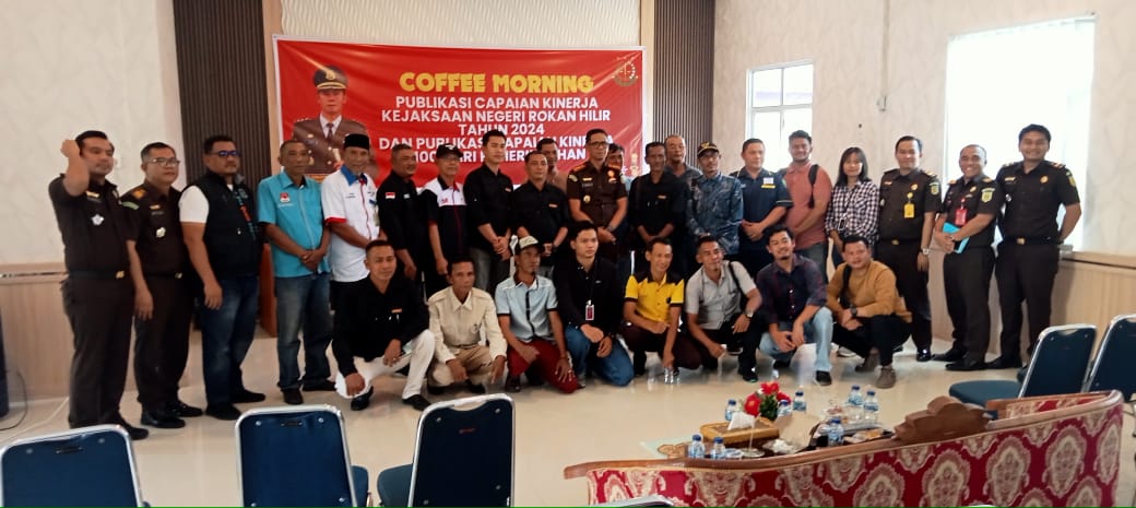 Kejari Rohil Gelar Coffee Morning & Publikasi Capaian Kinerja Tahun 2024