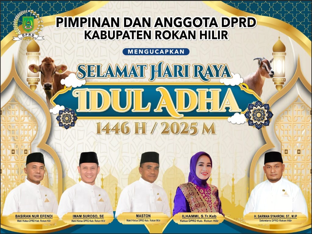 Iklan Hari Raya Idul Adha 1446 H/2025 M DPRD Rohil